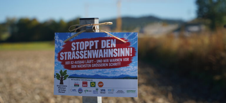 Schee war’s am 26.9.2026 auf der Demo „Stoppt den Straßenwahnsinn“
